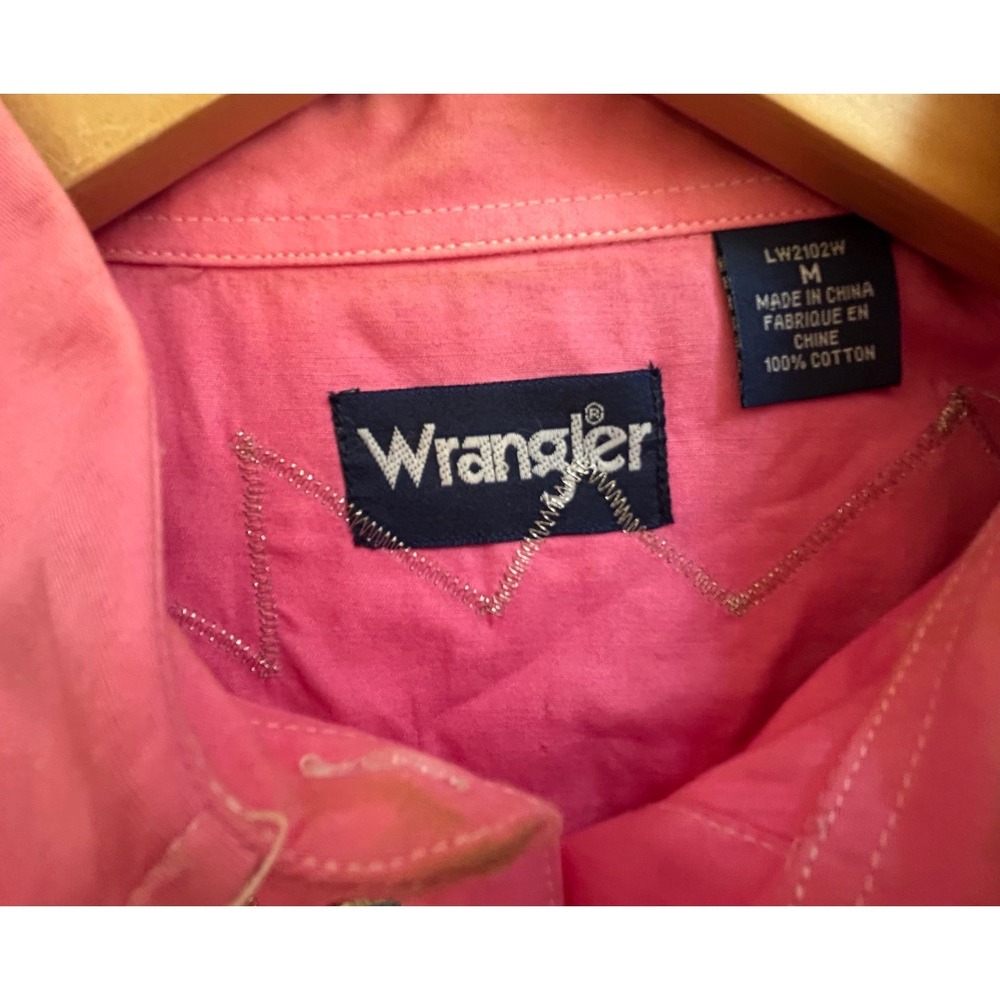 Fallon Taylor's Wrangler Pink Custom NFR Barrel Racing Western Shirt Medium - Picture 6 of 10